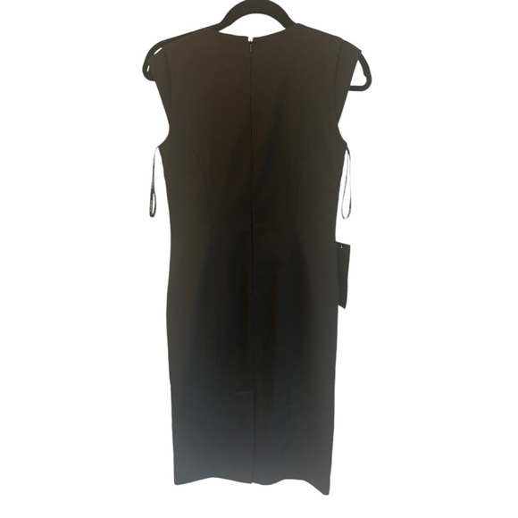 bebe Little Black Dress with Geogmetric Neckline NWT Size 2 - Picture 2 of 5